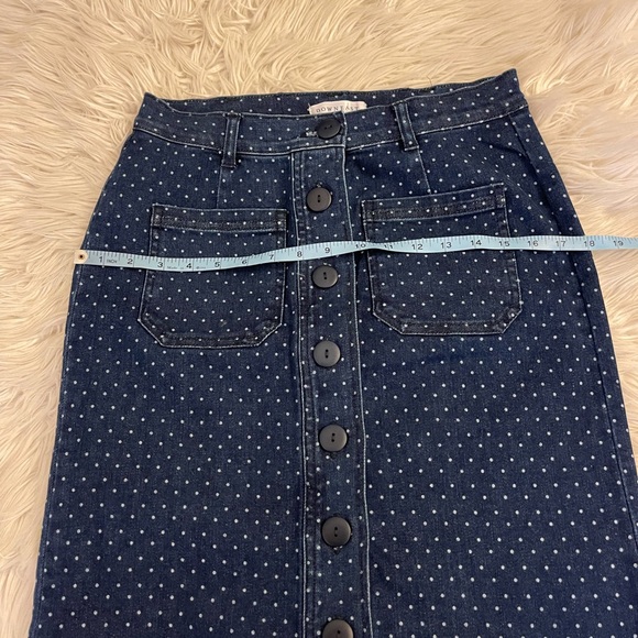 DownEast | Denim | Polka dot | Midi skirt - Picture 8 of 13
